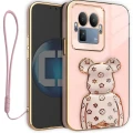 Etui na telefon Realme GT 8 Pro Różowe Oxygen BeaR + Uchwyt + Smycz