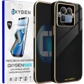 Etui na telefon Realme GT 8 Pro Oxygen GLOW Czarne + Super Folia
