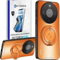 Etui na telefon Honor Magic8 Lite Pomarańczowe Oxygen LeaS MAGSafe  + Super Folia