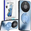 Etui na telefon Honor Magic8 Lite Niebieskie Oxygen LeaS MAGSafe  + Super Folia