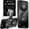 Etui na telefon Honor Magic8 Lite Czarne Oxygen LeaS MAGSafe  + Szkło Hartowane X-HARD