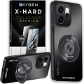 Etui na telefon Oppo Reno15 Pro Czarne Oxygen LeaS MAGSafe  + Szkło Hartowane X-HARD