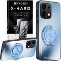 Etui na telefon Oppo A6 Pro Niebieskie Oxygen LeaS MAGSafe  + Szkło Hartowane X-HARD