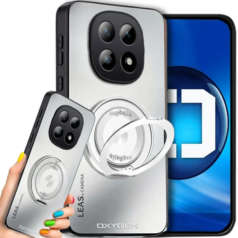 Etui na telefon Xiaomi Redmi Note 15 4G Białe Oxygen LeaS MAGSafe