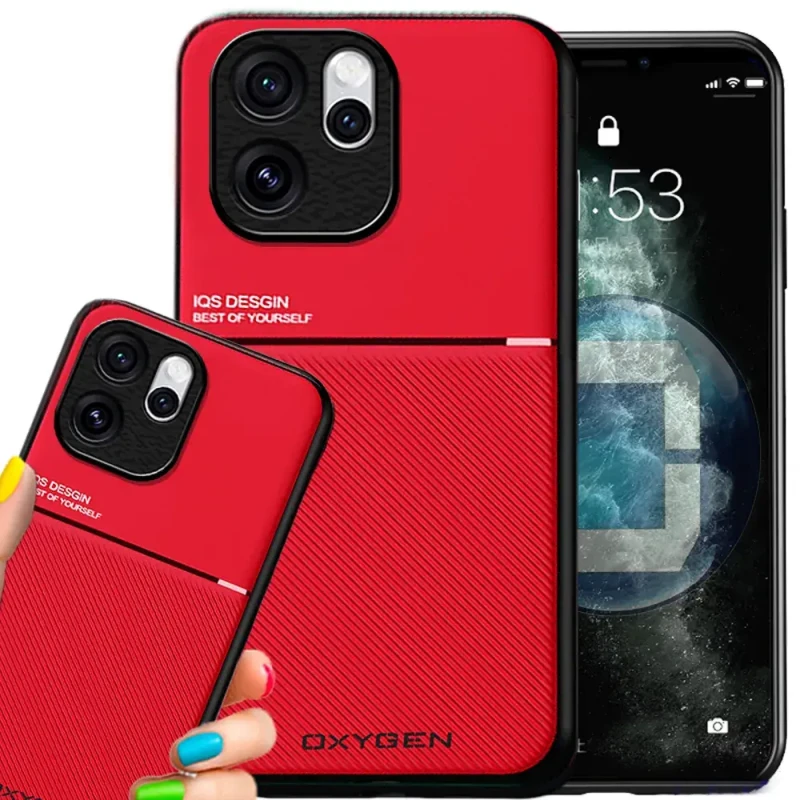 Etui na telefon Oppo Reno15 Pro Czerwone Oxygen IQS