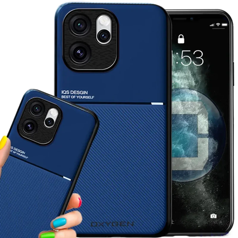 Etui na telefon Oppo Reno15 Pro Niebieskie Oxygen IQS