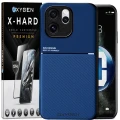 Etui na telefon Oppo Reno15 Pro Niebieskie Oxygen IQS + Szkło Hartowane X-HARD