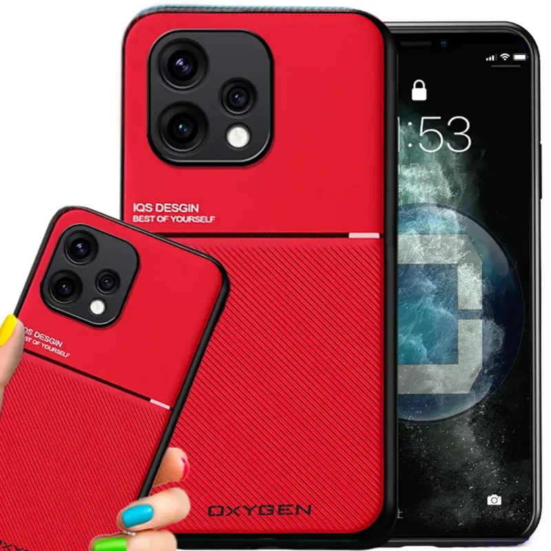 Etui na telefon Oppo Reno15 5G Czerwone Oxygen IQS