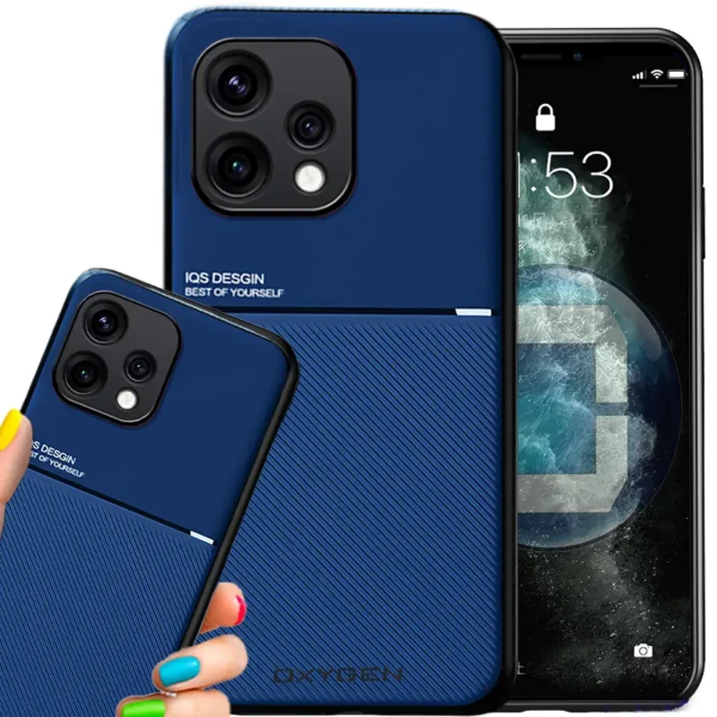 Etui na telefon Oppo Reno15 5G Niebieskie Oxygen IQS