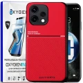 Etui na telefon Oppo Reno15 5G Czerwone Oxygen IQS + Super Folia