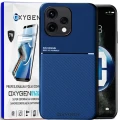 Etui na telefon Oppo Reno15 5G Niebieskie Oxygen IQS + Super Folia