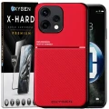 Etui na telefon Oppo Reno15 5G Czerwone Oxygen IQS + Szkło Hartowane X-HARD