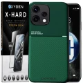 Etui na telefon Oppo Reno15 5G Zielone Oxygen IQS + Szkło Hartowane X-HARD