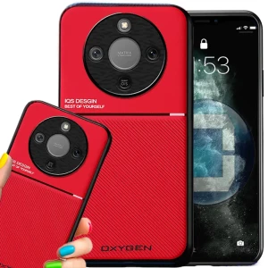 Etui na telefon Honor Magic8 Lite Czerwone Oxygen IQS