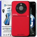 Etui na telefon Honor Magic8 Lite Czerwone Oxygen IQS + Super Folia
