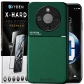 Etui na telefon Honor Magic8 Lite Zielone Oxygen IQS + Szkło Hartowane X-HARD