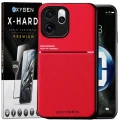 Etui na telefon Oppo Reno15 Pro Max Czerwone Oxygen IQS + Szkło Hartowane X-HARD