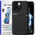 Etui na telefon Oppo Reno15 Pro Max Czarne Oxygen IQS + Super Folia