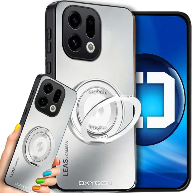 Etui na telefon Oppo Find X9 Białe Oxygen LeaS MAGSafe