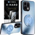 Etui na telefon Oppo Find X9 Niebieskie Oxygen LeaS MAGSafe  + Szkło Hartowane X-HARD
