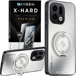 Etui na telefon Oppo Find X9 Białe Oxygen LeaS MAGSafe  + Szkło Hartowane X-HARD