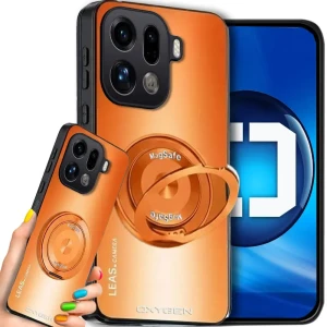 Etui na telefon Oppo Find X9 Pro Pomarańczowe Oxygen LeaS MAGSafe 