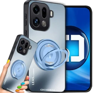 Etui na telefon Oppo Find X9 Pro Niebieskie Oxygen LeaS MAGSafe 