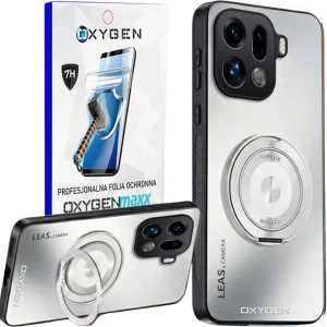 Etui na telefon Oppo Find X9 Pro Białe Oxygen LeaS MAGSafe  + Super Folia