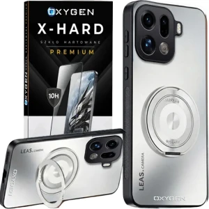 Etui na telefon Oppo Find X9 Pro Białe Oxygen LeaS MAGSafe  + Szkło Hartowane X-HARD