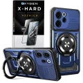 Etui na telefon Oppo Reno15 Pro Niebieskie Oxygen RR MAGSafe + Szkło Hartowane X-HARD