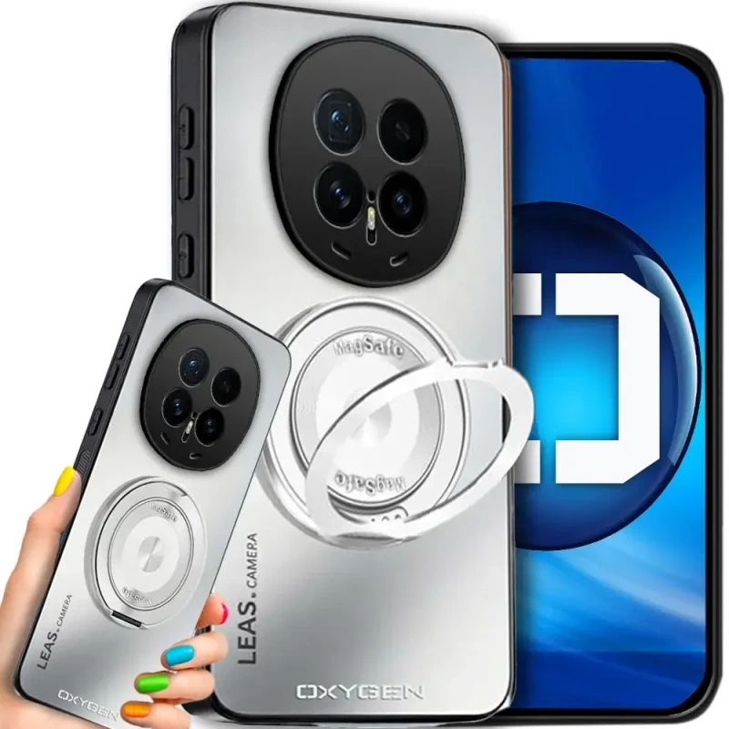 Etui na telefon Honor Magic8 Pro Białe Oxygen LeaS MAGSafe