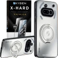 Etui na telefon Nothing Phone 3A Białe Oxygen LeaS MAGSafe + Szkło Hartowane X-HARD