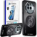 Etui na telefon Nothing Phone 3A Pro Czarne Oxygen LeaS MAGSafe  + Super Folia