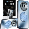 Etui na telefon Nothing Phone 3A Pro Niebieskie Oxygen LeaS MAGSafe + Szkło Hartowane X-HARD