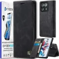 Etui na telefon Motorola Edge 50 ULTRA Oxygen BooK Czarne + Super Folia Samoregenerująca