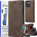 Etui na telefon Motorola Edge 50 ULTRA Oxygen BooK Brązowe + Super Folia Samoregenerująca