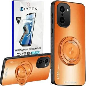 Etui na telefon OnePlus 15R Pomarańczowe Oxygen LeaS MAGSafe  + Super Folia