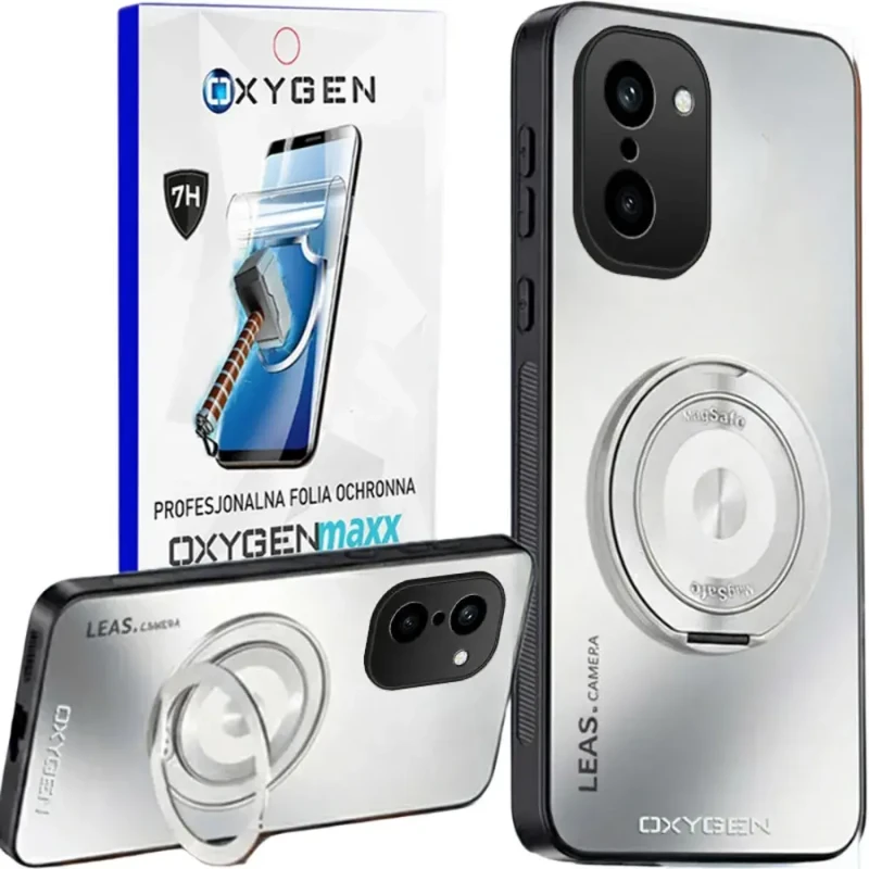 Etui na telefon OnePlus 15R Białe Oxygen LeaS MAGSafe  + Super Folia