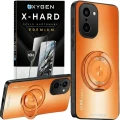 Etui na telefon OnePlus 15R Pomarańczowe Oxygen LeaS MAGSafe + Szkło Hartowane X-HARD