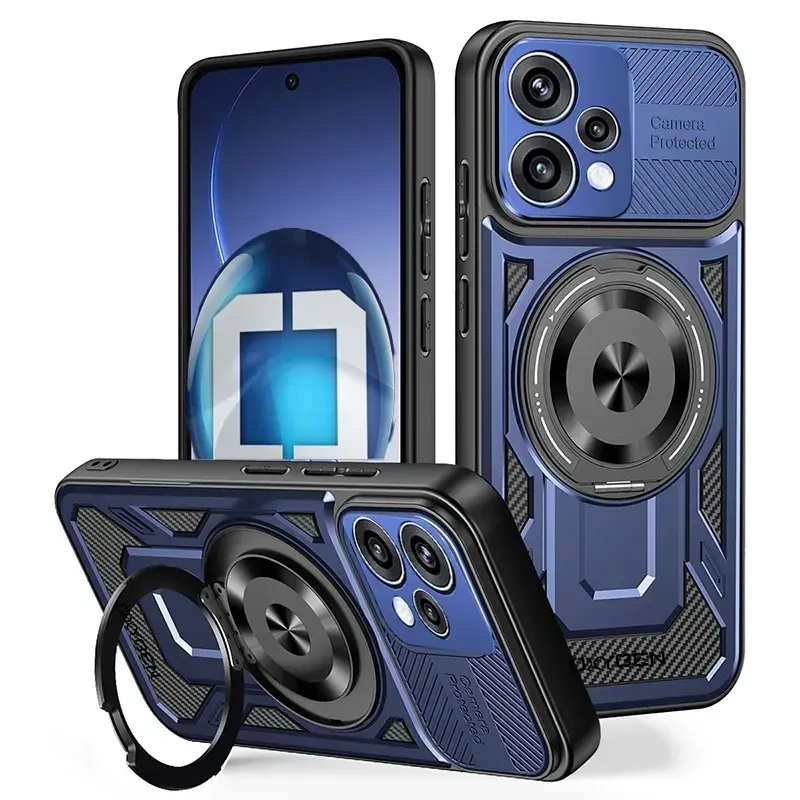 Etui na telefon Oppo Reno15 Pro Max Niebieskie Oxygen RR MAGSafe