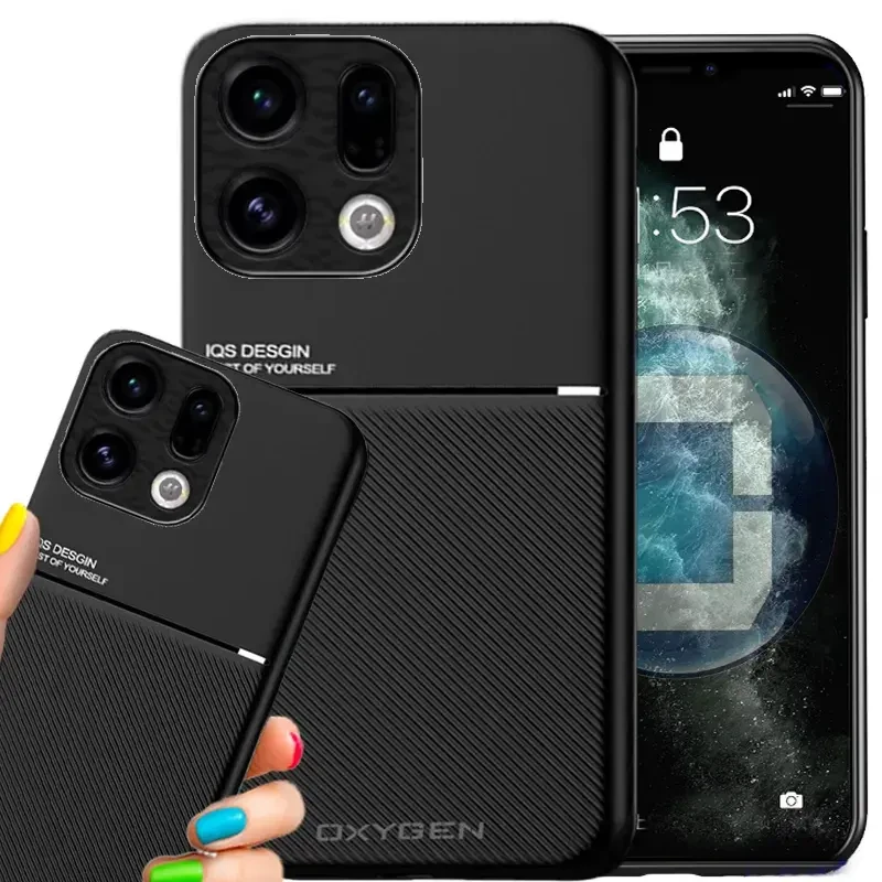 Etui na telefon Oppo Find X9 Czarne Oxygen IQS.webp