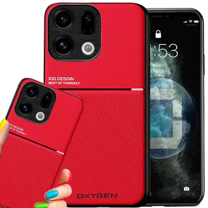 Etui na telefon Oppo Find X9 Czerwone Oxygen IQS