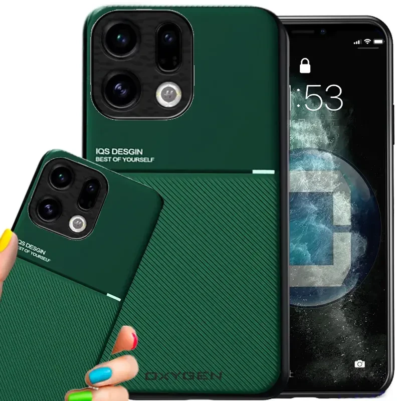 Etui na telefon Oppo Find X9 Zielone Oxygen IQS
