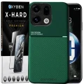 Etui na telefon Oppo Find X9 Zielone Oxygen IQS + Szkło Hartowane X-HARD