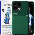 Etui na telefon Oppo Find X9 Zielone Oxygen IQS + Super Folia