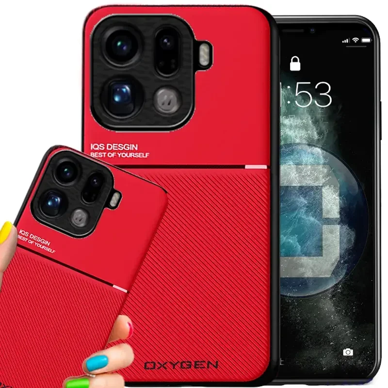 Etui na telefon Oppo Find X9 Pro Czerwone Oxygen IQS