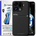 Etui na telefon Oppo Find X9 Pro Czarne Oxygen IQS + Super Folia