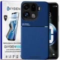 Etui na telefon Oppo Find X9 Pro Niebieskie Oxygen IQS + Super Folia