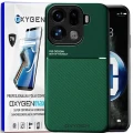 Etui na telefon Oppo Find X9 Pro Zielone Oxygen IQS + Super Folia