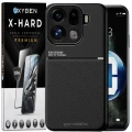 Etui na telefon Oppo Find X9 Pro Czarne Oxygen IQS + Szkło Hartowane X-HARD